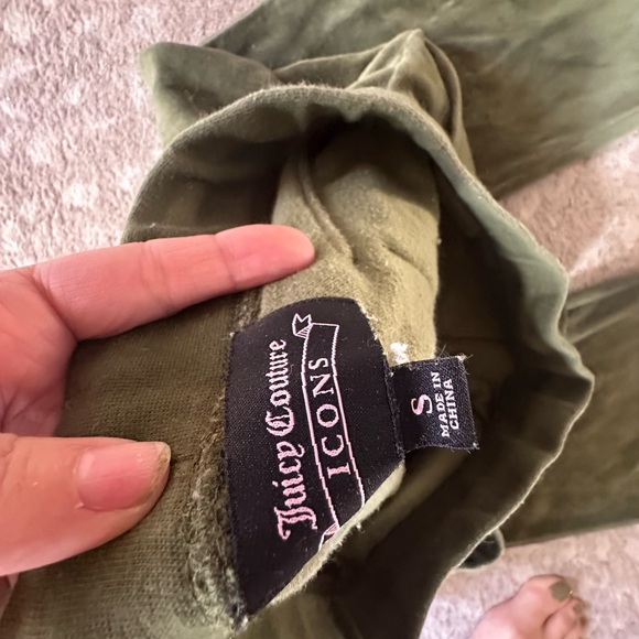 Juicy Couture Olive Green Track Pants & Hoodie Set - Picture 12 of 12